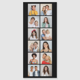 Erstellen Sie Ihre eigene 12 Foto Collage Grußkart Magnetkarte