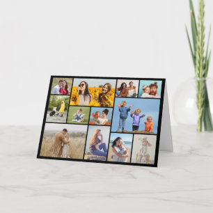 Erstellen Sie Ihre eigene 12-Foto-Collage Karte