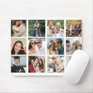 Erstellen Sie Ihre eigene 12-Foto-Collage Mousepad