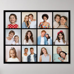 Erstellen Sie Ihre eigene 12-Foto-Collage Poster