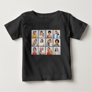 Erstellen Sie Ihre eigene 12 FotoCollage Baby T-shirt