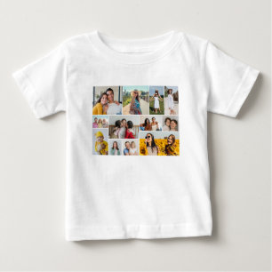 Erstellen Sie Ihre eigene 12 FotoCollage Baby T-shirt