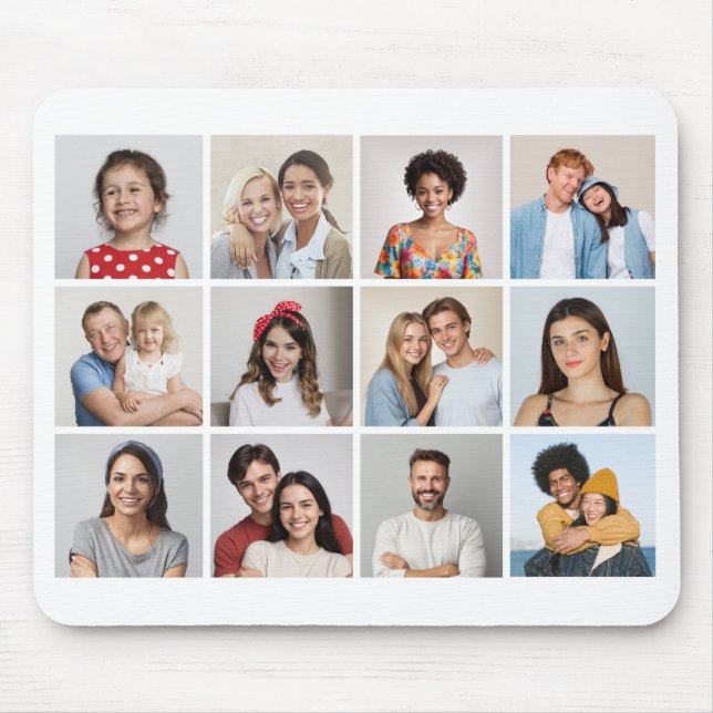 Erstellen Sie Ihre eigene 12 FotoCollage Mousepad (Vorne)