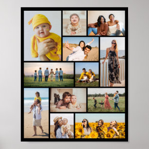 Erstellen Sie Ihre eigene 12 FotoCollage Poster