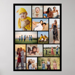 Erstellen Sie Ihre eigene 12 FotoCollage Poster