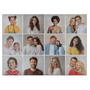 Erstellen Sie Ihre eigene 12 FotoCollage Schneidebrett
