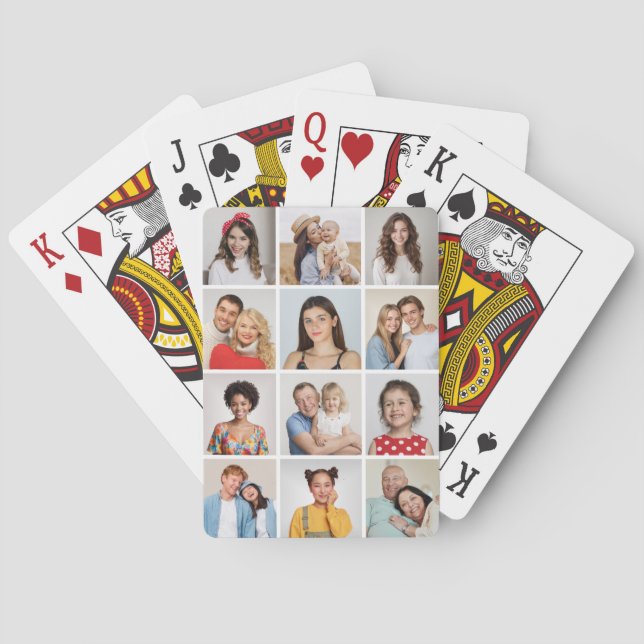 Erstellen Sie Ihre eigene 12 FotoCollage Spielkarten (Rückseite)