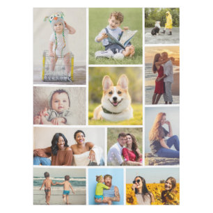 Erstellen Sie Ihre eigene 12 FotoCollage Tischdecke