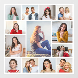 Erstellen Sie Ihre eigene 13-Foto-Collage Fensteraufkleber
