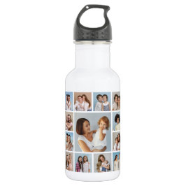 Erstellen Sie Ihre eigene 13 FotoCollage Edelstahlflasche