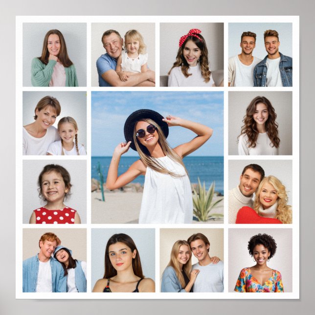 Erstellen Sie Ihre eigene 13 FotoCollage Poster (Vorne)