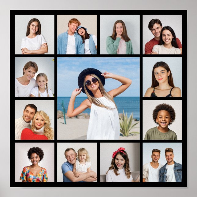Erstellen Sie Ihre eigene 13 FotoCollage Poster (Vorne)