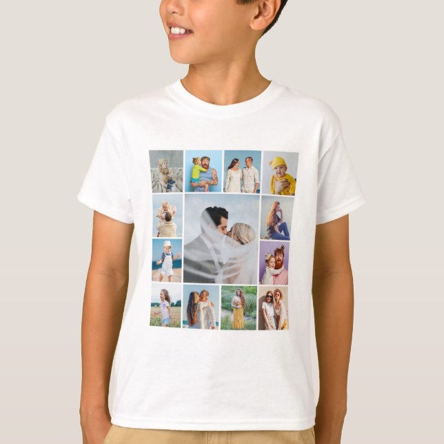 Erstellen Sie Ihre eigene 13 FotoCollage T-Shirt (Vorderseite)