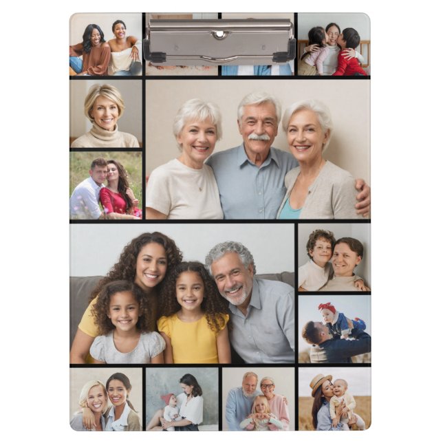 Erstellen Sie Ihre eigene 14 FotoCollage Klemmbrett (Vorderseite)