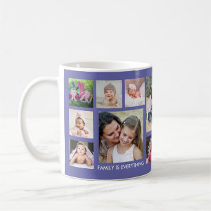Erstellen Sie Ihre eigene 15-Familie Foto Collage Kaffeetasse