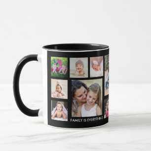 Erstellen Sie Ihre eigene 15-Familie Foto Collage Tasse