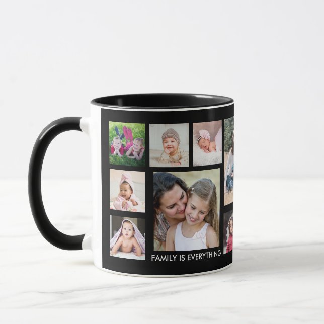 Erstellen Sie Ihre eigene 15-Familie Foto Collage  Tasse (Links)