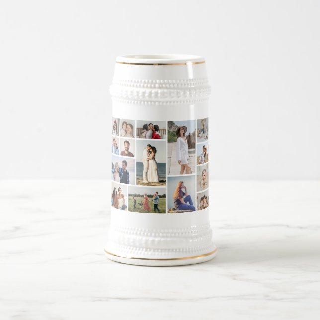 Erstellen Sie Ihre eigene 15-Foto-Collage Bierglas (Mittel)