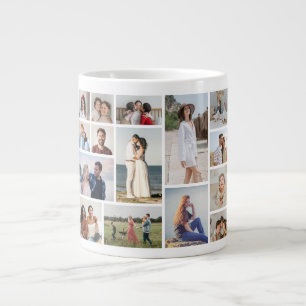 Erstellen Sie Ihre eigene 15-Foto-Collage Jumbo-Tasse