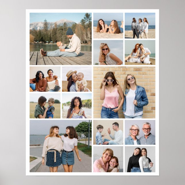 Erstellen Sie Ihre eigene 15 FotoCollage Poster (Vorne)