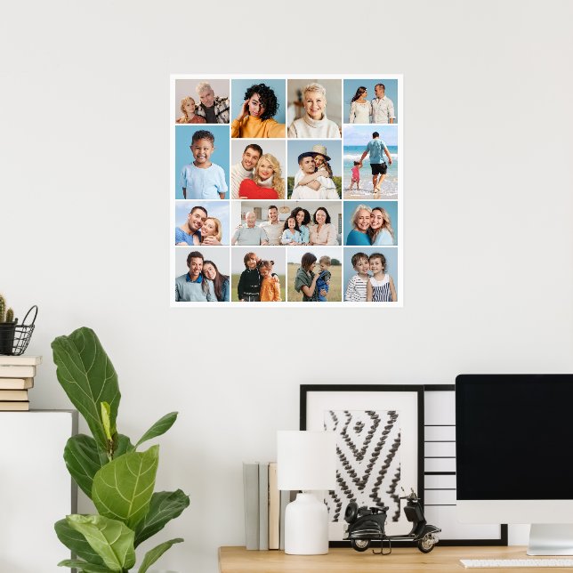Erstellen Sie Ihre eigene 15 FotoCollage Poster (Heimbüro)