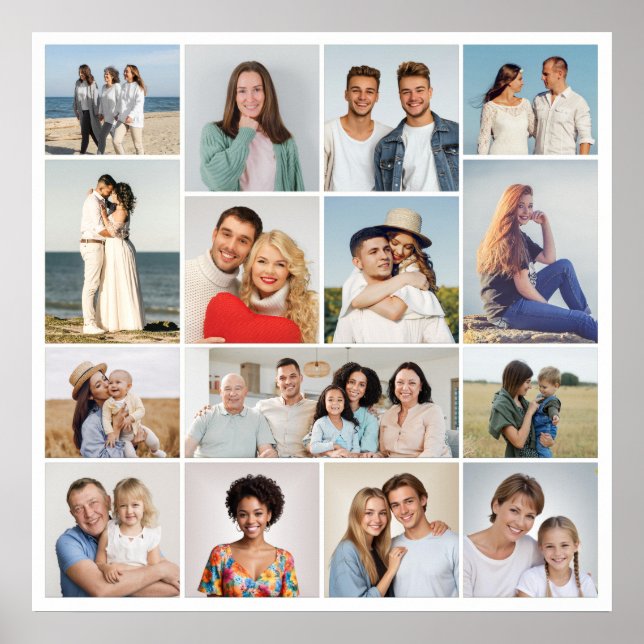 Erstellen Sie Ihre eigene 15 FotoCollage Poster (Vorne)