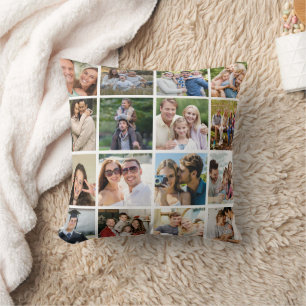 Erstellen Sie Ihre eigene 16-Foto-Collage Kissen
