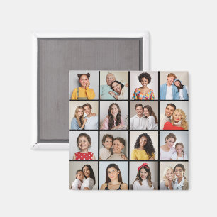 Erstellen Sie Ihre eigene 16 FotoCollage Magnet