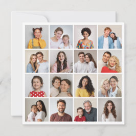 Erstellen Sie Ihre eigene 16 FotoCollage Mitteilungskarte
