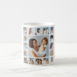 Erstellen Sie Ihre eigene 17-Foto-Collage Kaffeetasse
