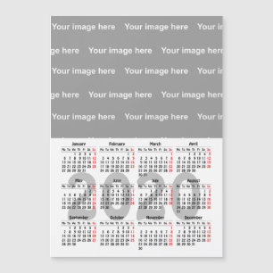 Erstellen Sie Ihre eigene 2020 Kalender-Magnetkart Magnetkarte