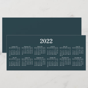 Erstellen Sie Ihre eigene 2022 Kalender-Flachkarte