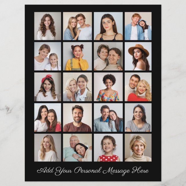 Erstellen Sie Ihre eigene 20-Foto Collage hinzufüg Flyer (Vorne)