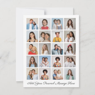 Erstellen Sie Ihre eigene 20-Foto Collage hinzufüg Karte