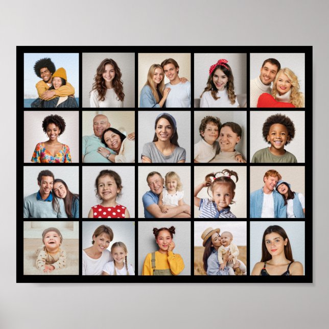 Erstellen Sie Ihre eigene 20-FotoCollage Poster (Vorne)
