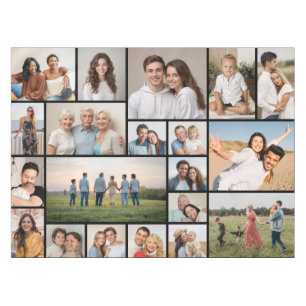 Erstellen Sie Ihre eigene 20-FotoCollage Tischdecke