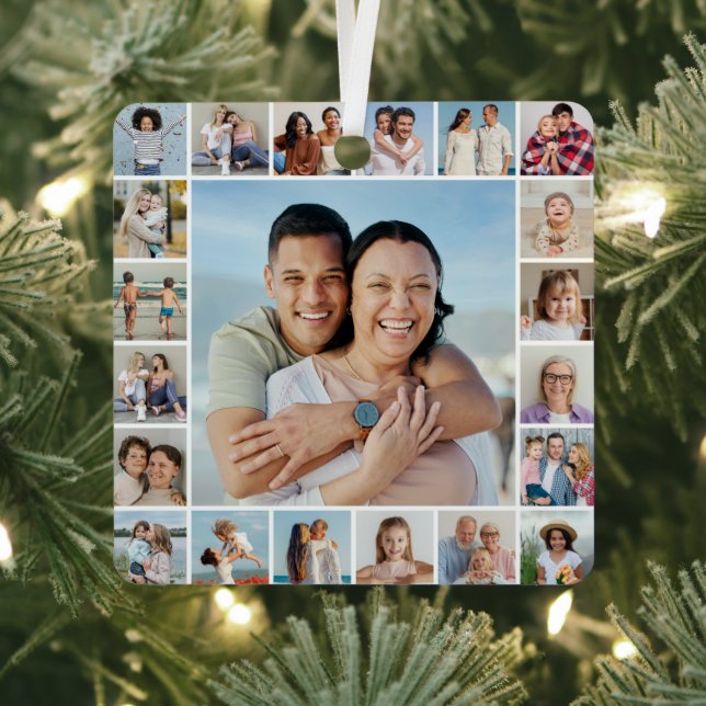 Erstellen Sie Ihre eigene 21 FotoCollage Ornament Aus Metall (InSitu)