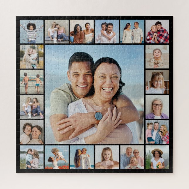 Erstellen Sie Ihre eigene 21 FotoCollage Puzzle (Vertikal)