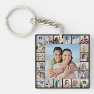 Erstellen Sie Ihre eigene 21 FotoCollage Schlüsselanhänger