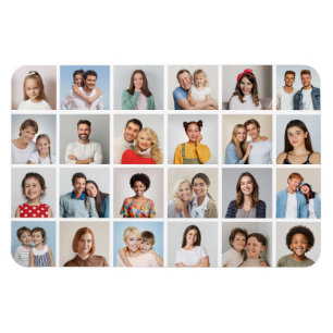 Erstellen Sie Ihre eigene 24-Foto-Collage in editi Magnet