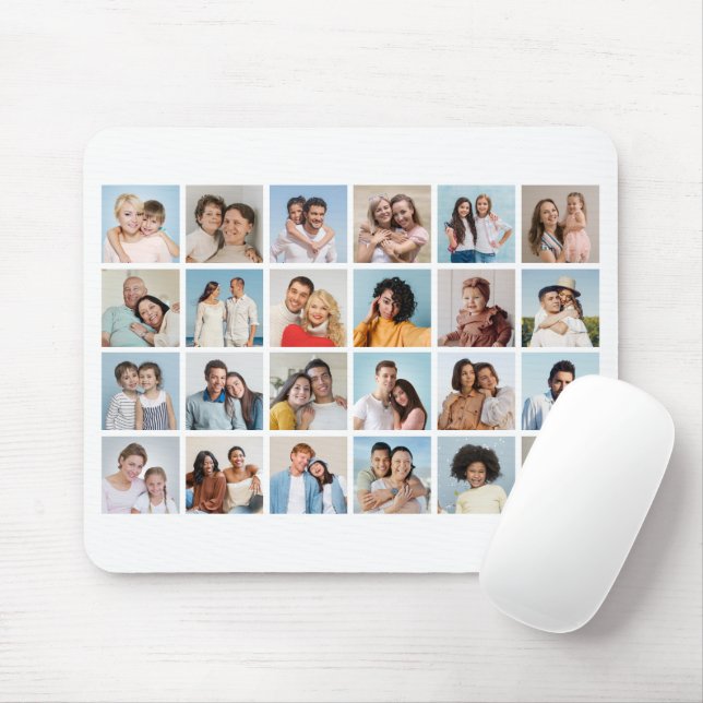 Erstellen Sie Ihre eigene 24 FotoCollage Mousepad (Mit Mouse)
