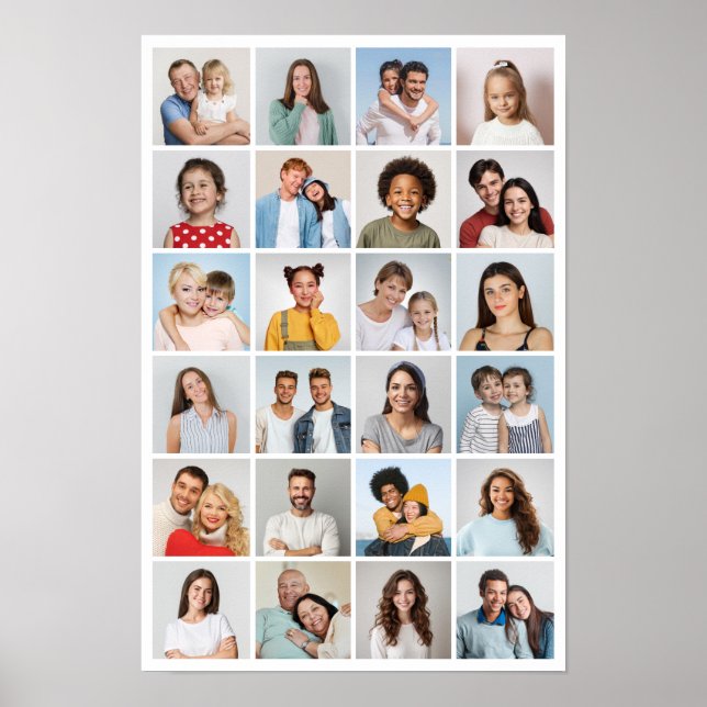 Erstellen Sie Ihre eigene 24 FotoCollage Poster (Vorne)