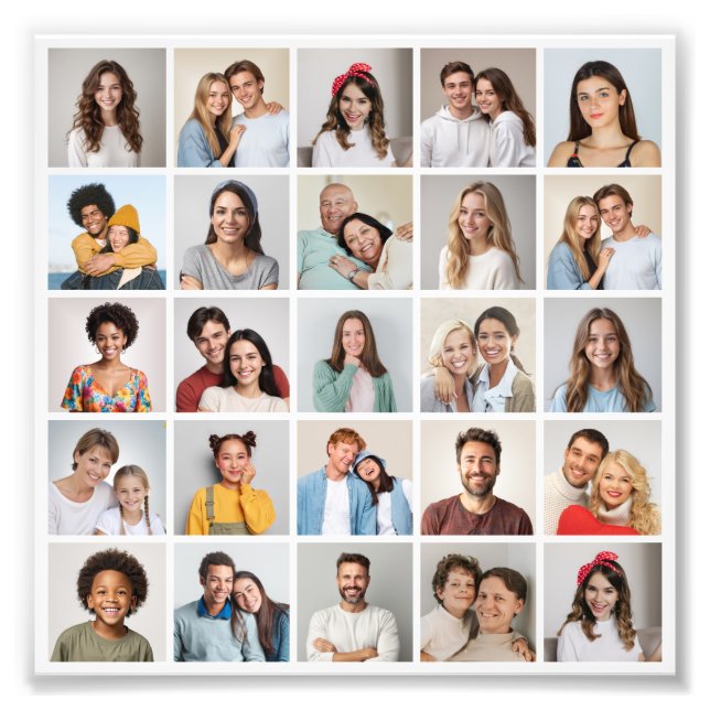 Erstellen Sie Ihre eigene 25 Foto Collage Foto Erw (Vorne)