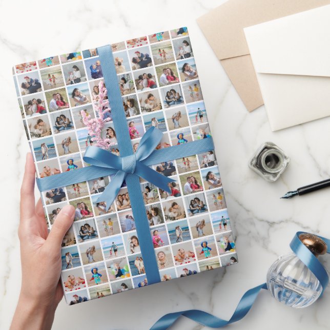 Erstellen Sie Ihre eigene 25-Foto Collage Geschenkpapier (Schenken)