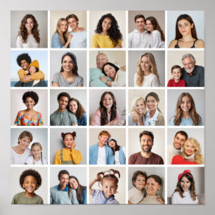 Erstellen Sie Ihre eigene 25-Foto Collage Poster