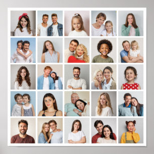 Erstellen Sie Ihre eigene 25-Foto-Collage Poster
