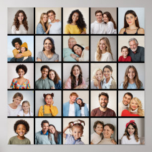Erstellen Sie Ihre eigene 25-Foto Collage Poster