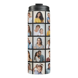 Erstellen Sie Ihre eigene 25-Foto Collage Thermosbecher