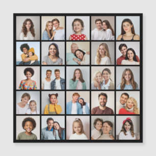 Erstellen Sie Ihre eigene 25 Fotocollage Magnetkar Magnetkarte