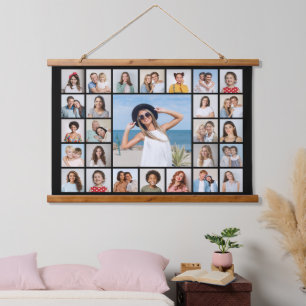 Erstellen Sie Ihre eigene 27 FotoCollage Wandteppich Mit Holzrahmen